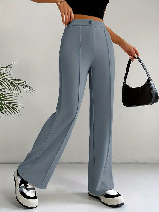 EleganceFit - High-Waisted Slim Fit Pants | Stylish and Figure-Flattering