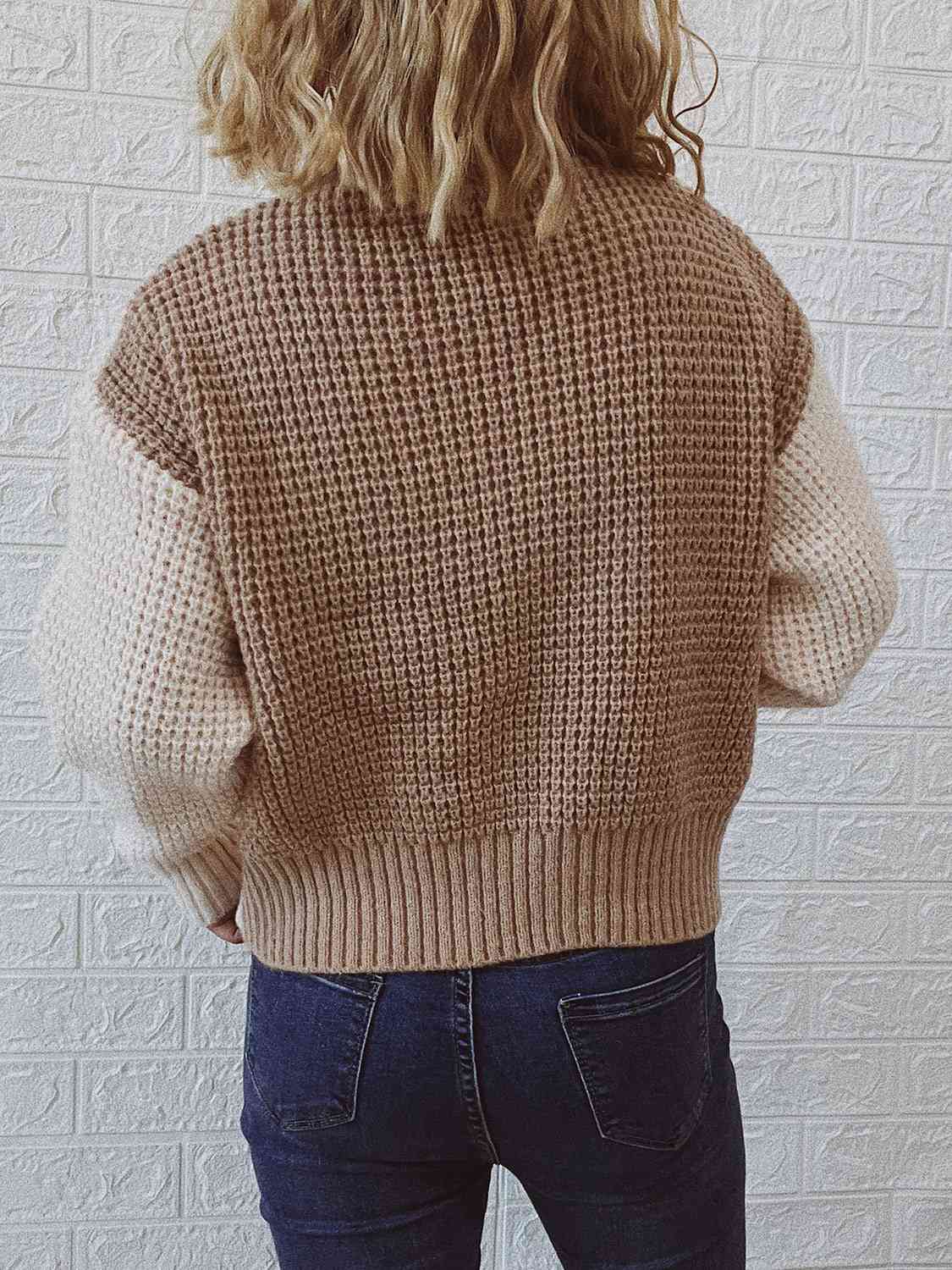 Zippra |  Knitted Sweater with Zipper