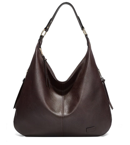 Ava - Simple large shoulder bag in a single color