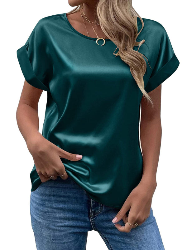 Emma | Satin T-shirt blouse