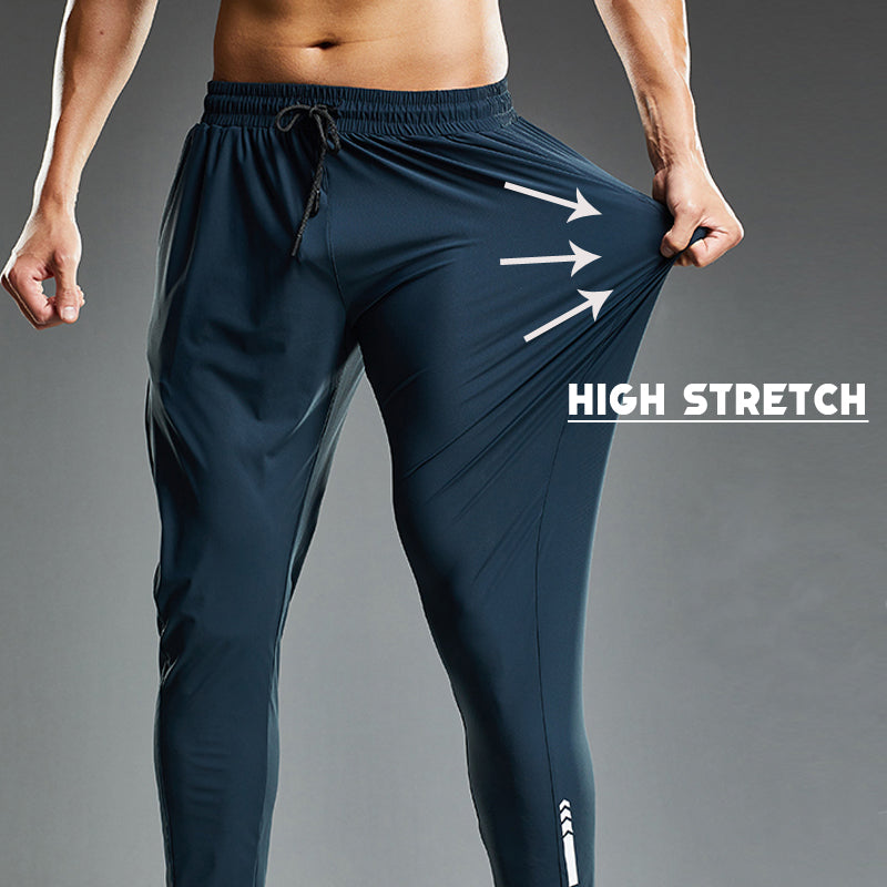 Glisza | Men's Stretch Joggers with Elastic Waistband