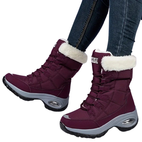 Brewara | Waterproof, Non-Slip Women's Fleece Boots - Warm and Cozy