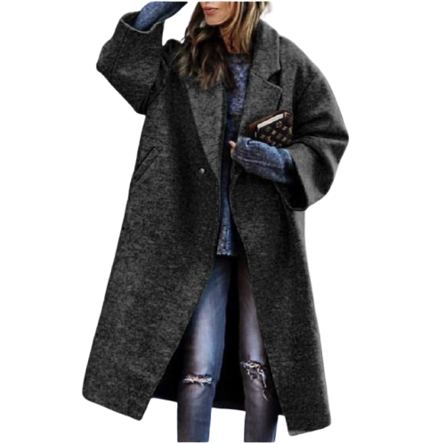 Elara - Oversized Winter Jacket with Elegant Buttons