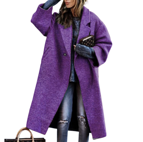 Elara - Oversized Winter Jacket with Elegant Buttons