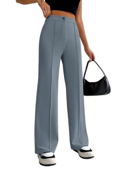 EleganceFit - High-Waisted Slim Fit Pants | Stylish and Figure-Flattering