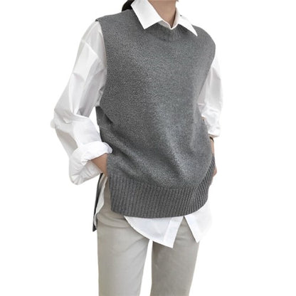 Alva - Loose-fitting sweater vest