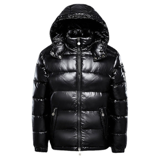 Hush | Down Jacket with Black Shine