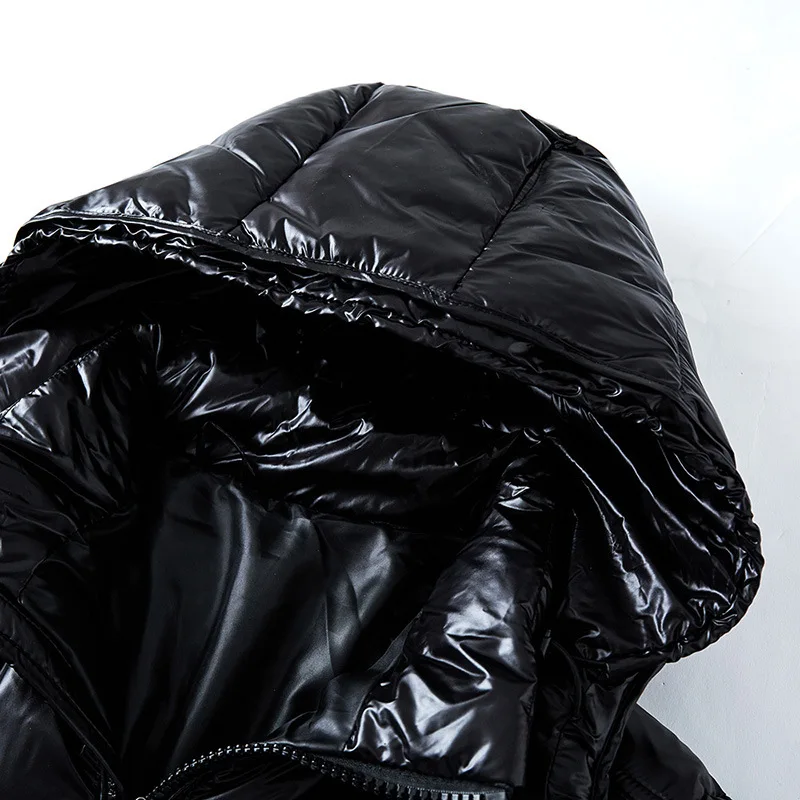 Hush | Down Jacket with Black Shine