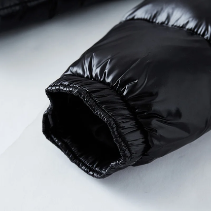 Hush | Down Jacket with Black Shine